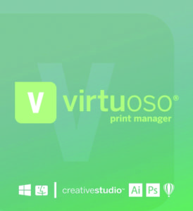 Software Virtuoso Print Manager con la gestión del color para los perfiles ICC